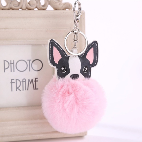 Cute Nation Accessories - NEW Cute Dog Pom Pom Handbag Charm / Keychain 46